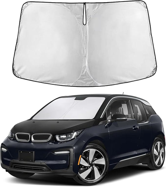 Autovir Windshield Sun Shade Fit for 2014-2020 2021 2022 BMW I3 Sunshade, Front Car Window Shades Sun Visor, Blocks UV Rays & Heat, Car Accessories