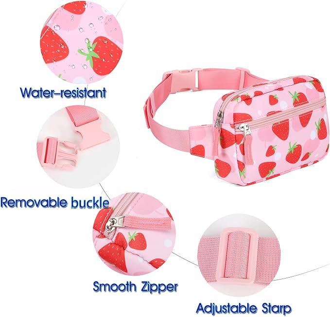 Fanny Pack Birthday Graduation Gifts for 7 8 9 10 11 12 13 Year Old Teen Girls Her Kids, Preppy Cute Trendy Stuff Colorblock Crossbody Bag Adjustable Belt Bags for Travel Essentials