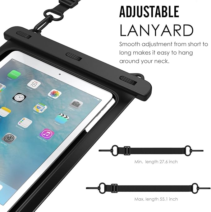 AICase Universal iPad Waterproof, Dry Bag Pouch for iPad Pro 10.5, New iPad 9.7 2017/2018, iPad Pro 9.7, iPad Air/Air 2, Tablets up to 11.5 Inch (Blue)