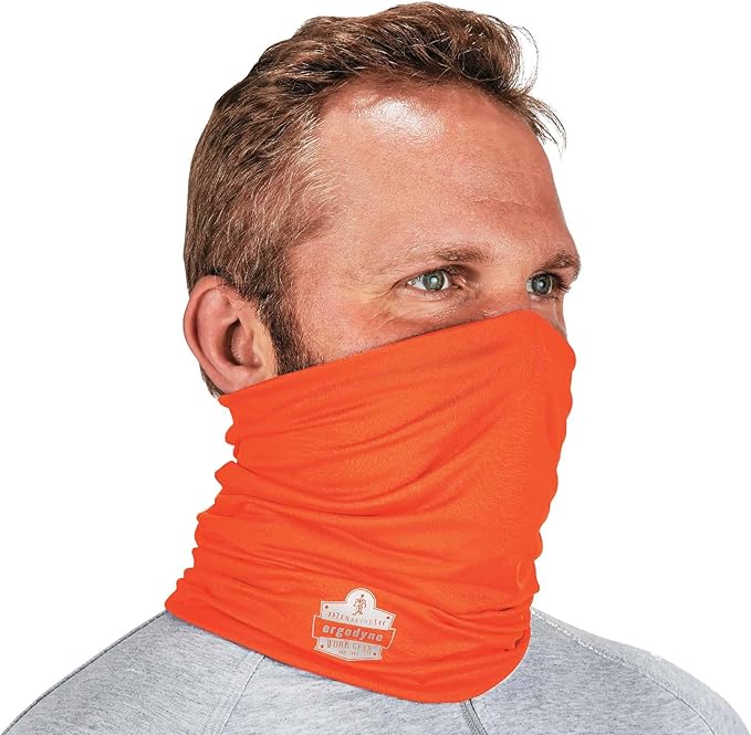 Ergodyne Chill-Its 6487 Cooling Neck Gaiter, Multiple Ways to Wear Headband or Face Mask