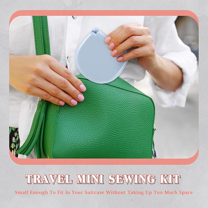 Yuxung 30 Pieces Mini Travel Sewing Kit Basic Portable Emergency Sewing Repair Kit in Bulk with Threads Scissors Needles for Beginner Traveler Hotel Charity Homeless