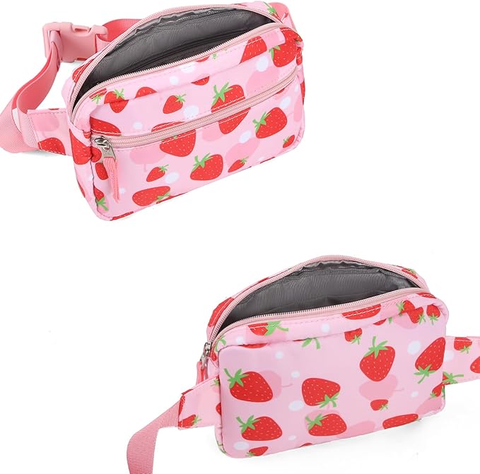 Fanny Pack Birthday Graduation Gifts for 7 8 9 10 11 12 13 Year Old Teen Girls Her Kids, Preppy Cute Trendy Stuff Colorblock Crossbody Bag Adjustable Belt Bags for Travel Essentials