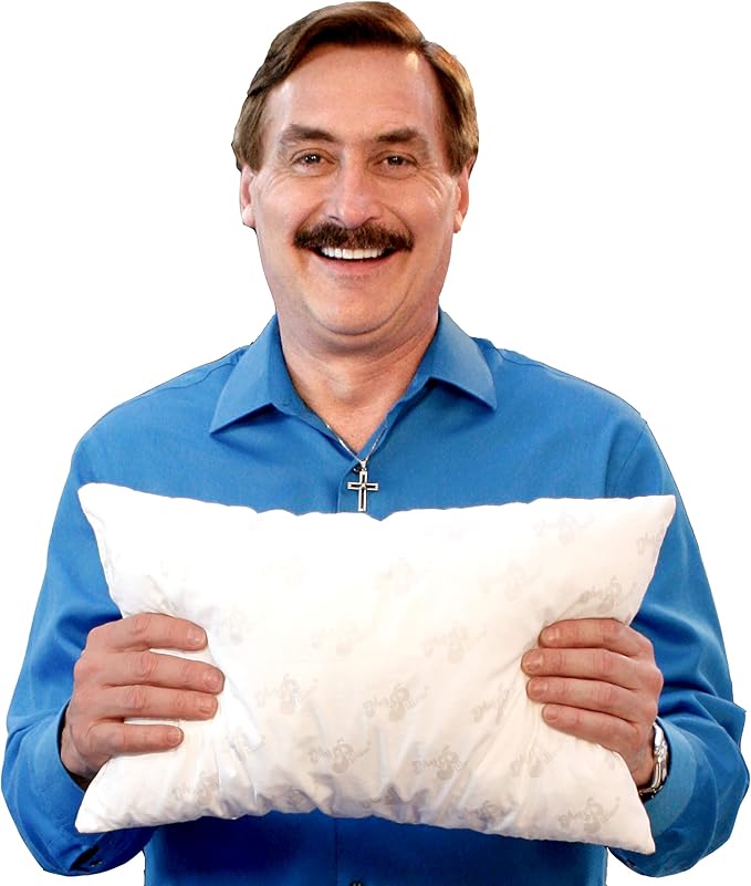 MyPillow Multi-Use Travel Pillow Compact Pillow for On-The-Go Comfort and Sleeping, Portable, Compact, Washable Pillow for Adult and Kids Neck Support [Frank Speech]