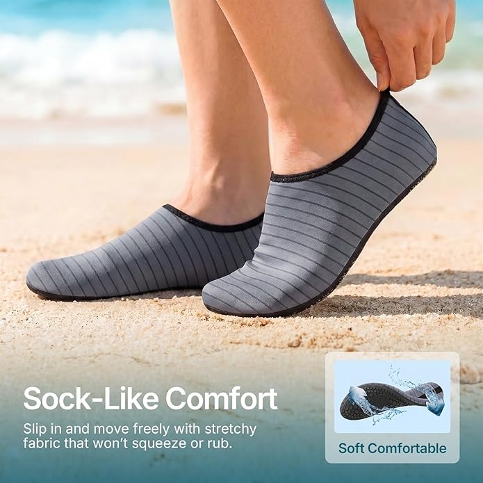 Water Shoes for Women Men Quick-Dry Aqua Socks Swim Beach Outfits Barefoot Yoga Exercise Wear Sport Accessories Pool Camping Must Haves River Hiking Adult Youth Size