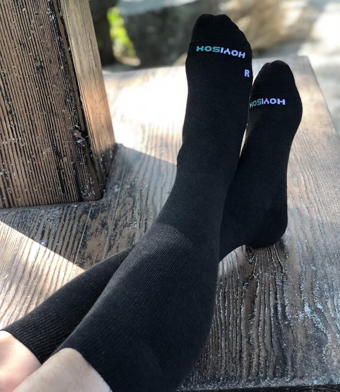 Wide Calf Compression Socks for Men and Women, Extra Large Knee High Cotton Socks
