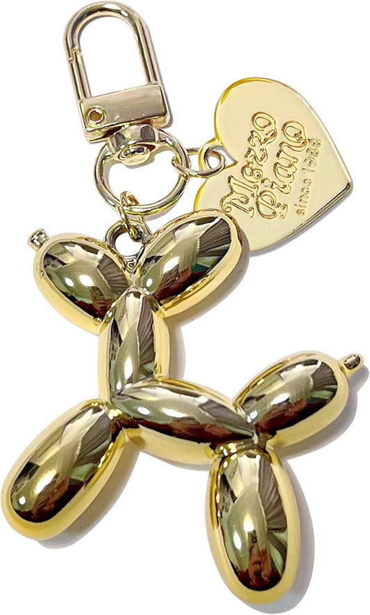 LAEKOU Jelly Balloon Dog Design Keychain for Women, Cute Girls Key Chain, Bag Charms Accessories for Car Purse Backpack