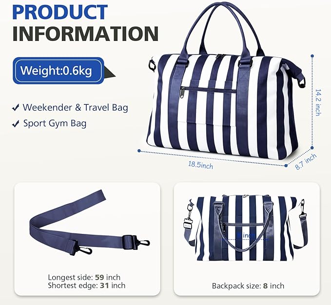 TOPBAG Travel Duffle Bag, Waterproof Weekender Carry On Tote Bags for Women, Sport Gym Bag for Men, Hospital Bag for Labor and Delivery, Overnight Luggage Bag with Trolley Sleeve Coral Pink