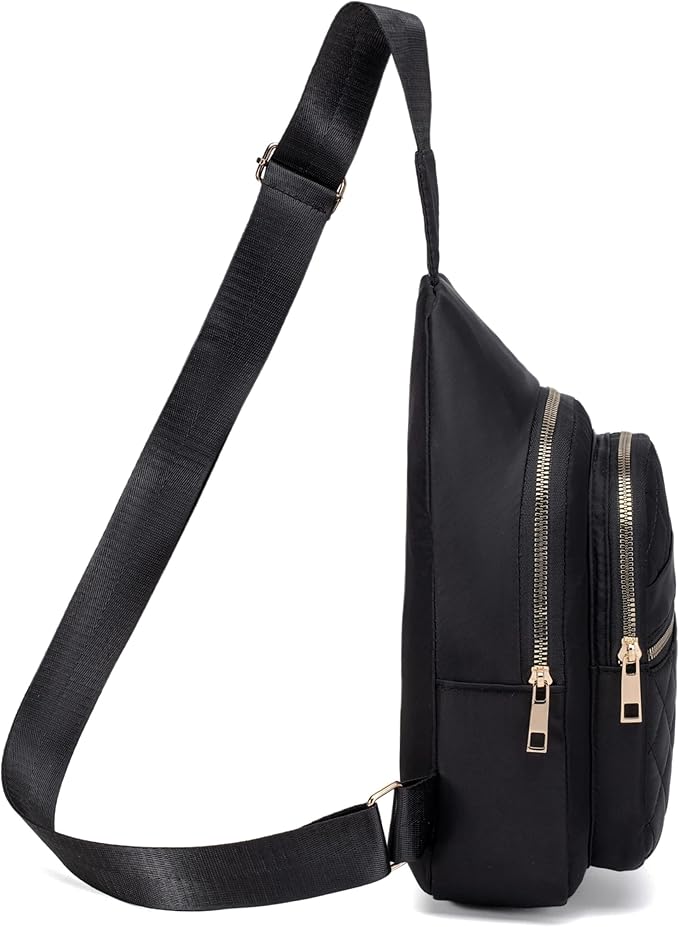 Banelu Small Sling Bag Crossbody Sling Backpack for Women, Chest Bag Cross Body Bags Crossbody Purse for Outdoors Hiking Traveling