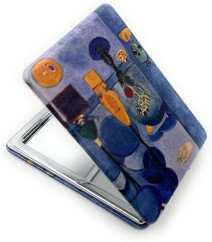 Harmony in Blue Mirror Compact Magnifying French Artist Print Gifts Travel Mirrors for Purses Handheld Merch for Fauvism Fans