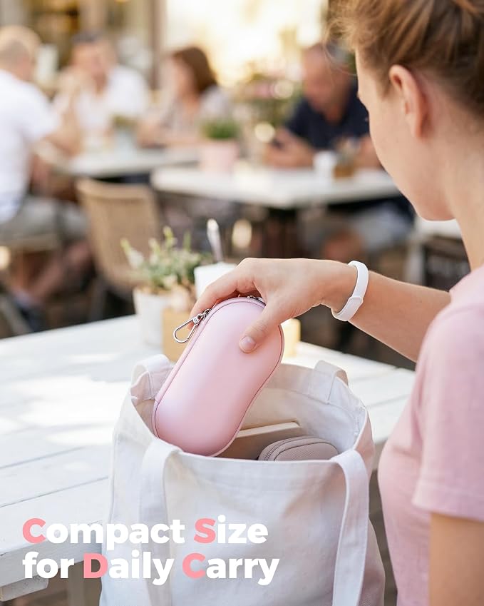 ProCase Sunglasses Case, Hard EVA Shell Shockproof Eyeglass Case for Men Women with Metal Hanging Hook and Velvet Lining, Travel Zipper Sport Glasses Holder Organizer for Gifts- Lightpink
