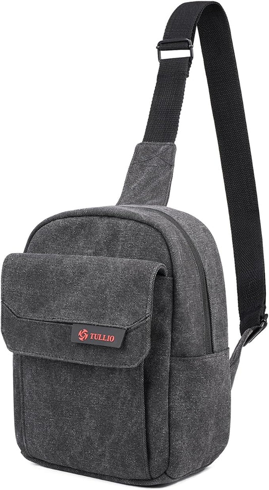 TULLIO Small Camera Bag, Lightweight Camera Sling Bag Waterproof DSLR/Mirrorless Crossbody Case with Rain Cover Everyday Shoulder Photgraphy Bag for Photographers