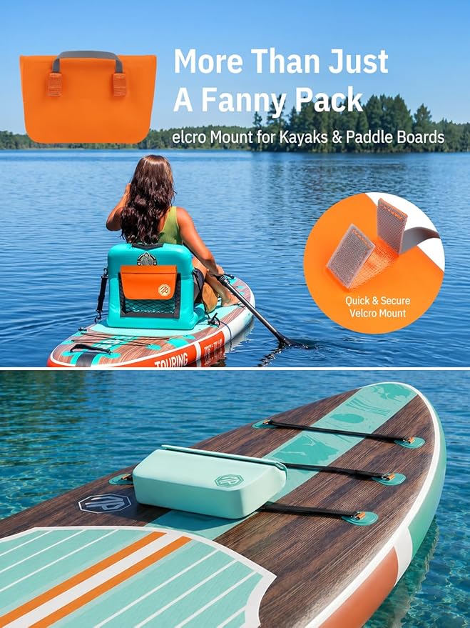 niphean IPX7 Waterproof Fanny Pack with Magnetic One-Hand Closure, Durable Waterproof Dry Bag, for Kayaking, Paddle Boarding, Beach Cruise Essentials, 2.5L Phone Pouch Dry Bags for Men Women