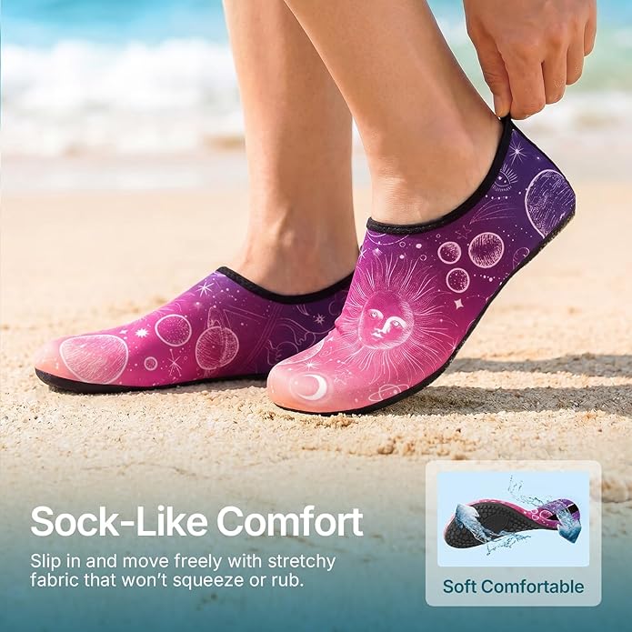 Water Shoes for Women Men Quick-Dry Aqua Socks Swim Beach Outfits Barefoot Yoga Exercise Wear Sport Accessories Pool Camping Must Haves River Hiking Adult Youth Size