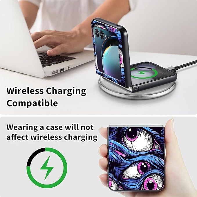 for Motorola Razr 2025 Case,for Moto Razr 60 Phone Case Cute Slim Hard PC Ultra-Thin Anti-Scratches Shockproof Protective Phone Cover,Cute Blue Eye
