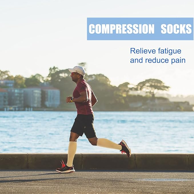 Aoliks Compression Socks for Women & Men 4 Pairs, Best Support for Nurses Running Travel