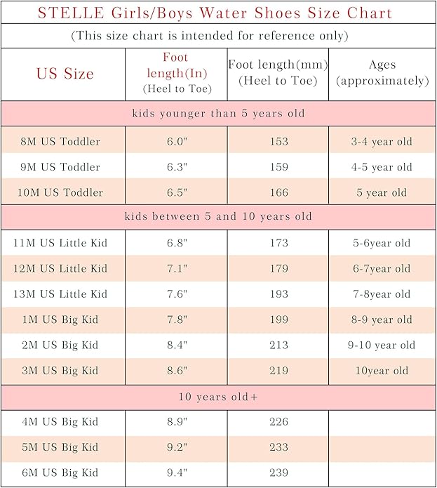 Stelle Kids Water Shoes Wide Toe Box Barefoot Quick Dry Non-Slip Aqua Shoes for Boys Girls Toddler Beach Swim Pool