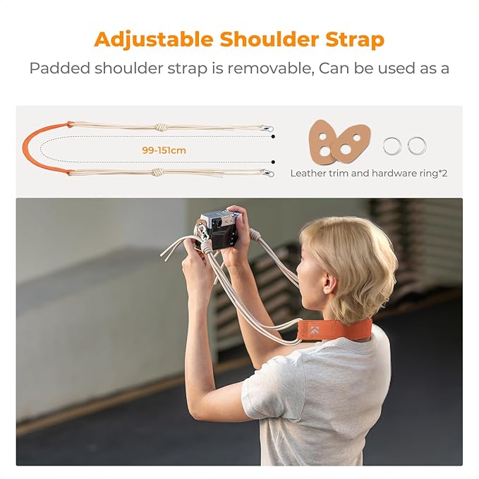 K&F CONCEPT Camera Sling Bag Small Camera Compact Case, Cute Soft Camera Pouch Handbag for Urban Street Photography