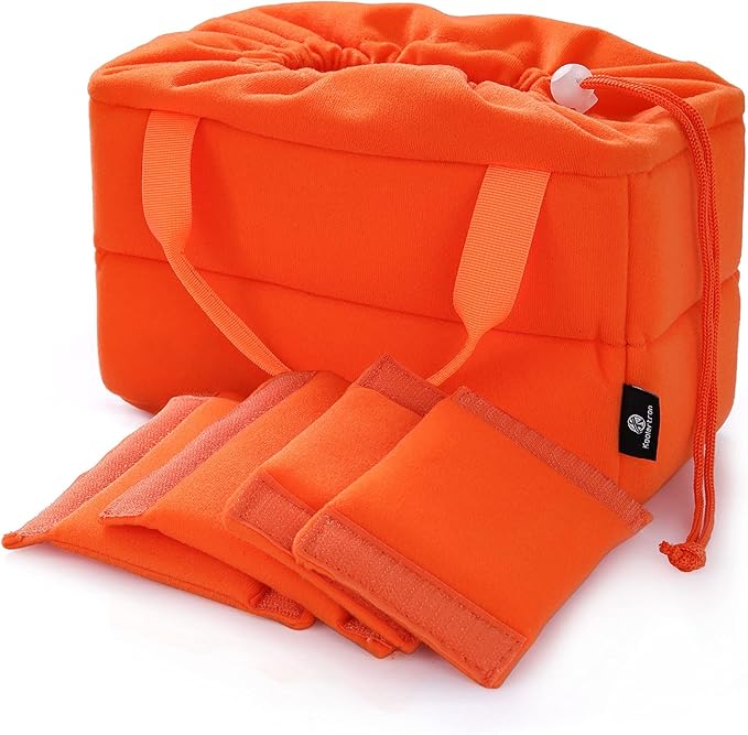 Koolertron Shockproof Camera Photo Bag for SLR TLR Camera Insert Partition Padded Case,Can be Put Directly Into the SLR Camera Bag With Freely Adjustable Compartment