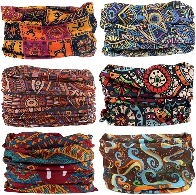 Neck Gaiter Face Cover Bandana Mask Scarf, Breathable Sun& Dust-proof for Cycling Running Fishing Hiking