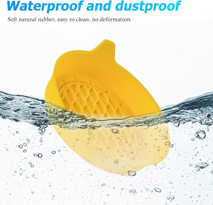 Zpana 4PCS Car Cup Holder Coasters, Silicone Non-Slip Vehicle Cup Recessed Mats, Sift-Proof Automotive Interior Drink Insert Decor Accessories, Universal for SUV, Sedan, Truck (Yellow)