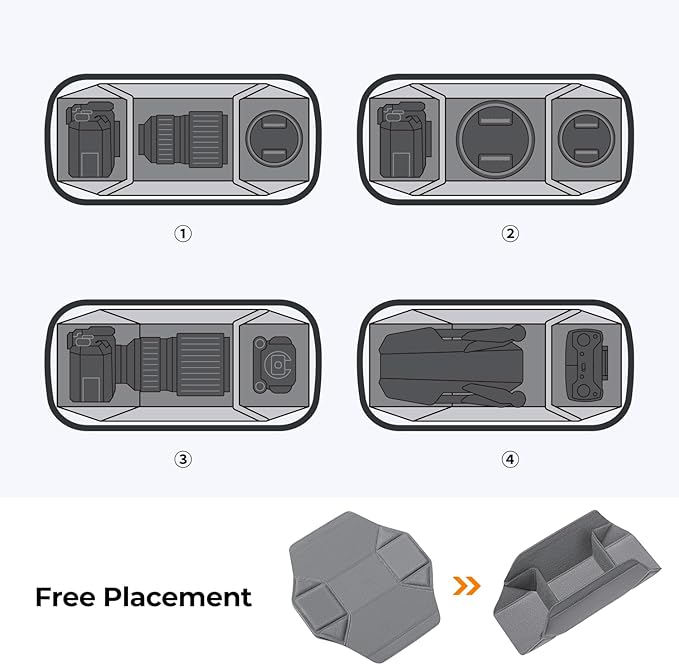 K&F CONCEPT Camera Sling Bag Crossbody Bag Waterproof Camera Shoulder Backpack DSLR/SLR/Mirrorless Camera Case