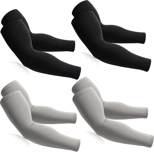 BHYTAKI Cooling Compression Arm Sleeves for Men Women,UPF50 UV Sun Protection Sleeves for Work Sport Tattoo Cover Up