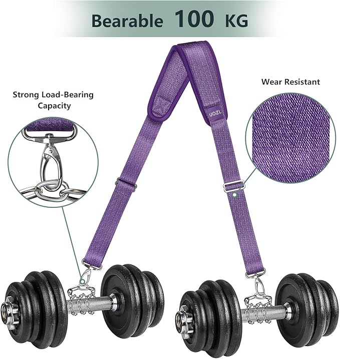67 Inch Shoulder Straps, Soft with Ultra-Thick Fixed Shoulder Pad, Two Way Independently Adjustable Buckle Replacement Straps for Laptop Bag Messenger Bag Tool Bag Luggage,Purple