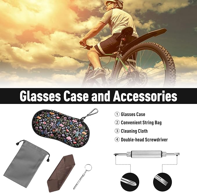 FINTIE Sunglasses Case, Hard EVA Shell Shockproof Sport Glasses Case with Metal Carabiner Travel Zipper Eyeglasses Holder