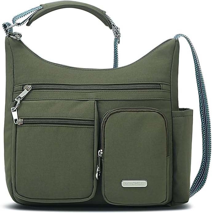 MHCNLL Anti Theft Crossbody Bag for Women, Lightweight Travel Purse, Waterproof Nylon Multi-Pocket Everyday Shoulder Handbag