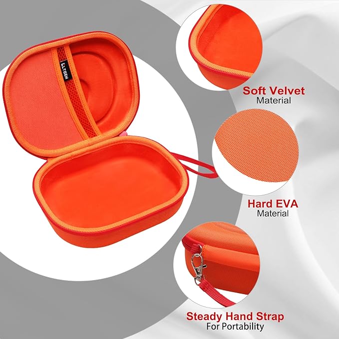 LTGEM Case Compatible with JBL Tune 770NC / 510BT / 720BT / 520BT / 520C / 670NC, for JBL Live 770NC / 670NC / 680NC / 780NC Headphones, Orange