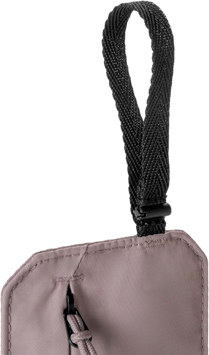 Eagle Creek Undercover RFID Hidden Pocket – Travel Security Pouch with RFID Blocking – Lightweight, Wear Under Clothing – Zippered Passport & Card Holder – Adjustable Strap – Orchid