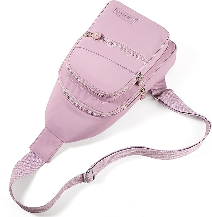 Banelu Small Sling Backpack Crossbody Bags for Women, Small Sling Bag Cross Body Bag Fanny Packs Crossbody Purses - Lilac