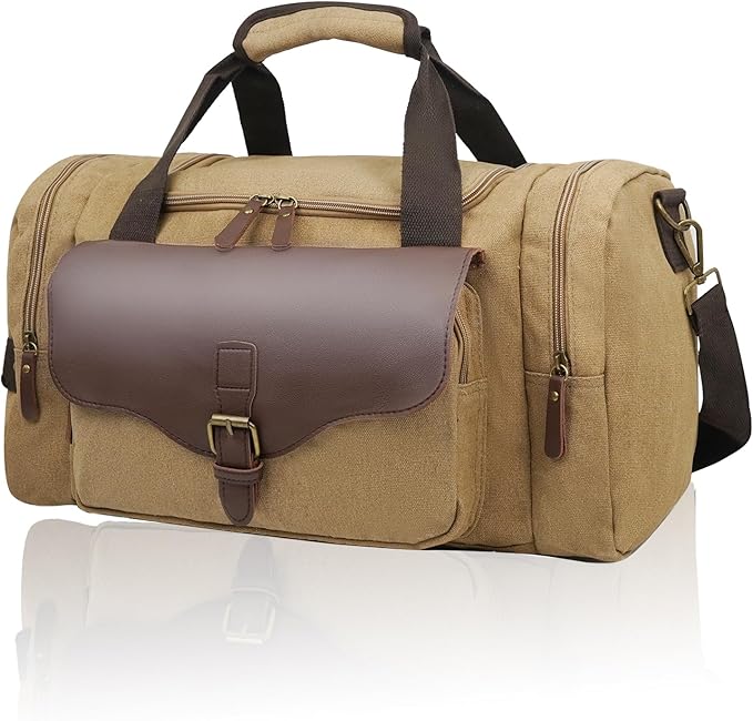22L Lightweight Travel Duffle Bag - Approved Under Seat Carry-On, Multi-Pocket Weekender Gym Bag with Adjustable Straps, Unisex Overnight Bag for Men & Women