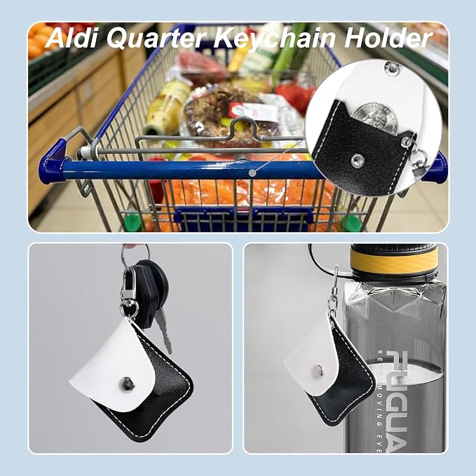 Leather Ring Holder Keychain for Gym, Portable Jewelry Travel Ring Keeper Case for Wedding ring and Necklaces