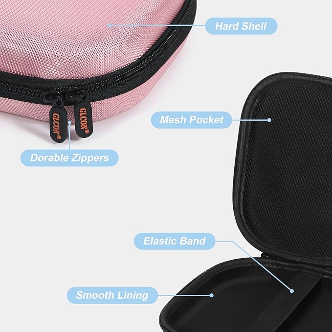 Hard Headphone Carrying Case Bag Compatible with JBL Live 770NC/670NC, JBL Tune 770NC/720BT/520BT/510BT, Sony WH-CH520/WH-CH720N, Soundcore Q20 Q20i Q30, Jlab Headphones and Accessories