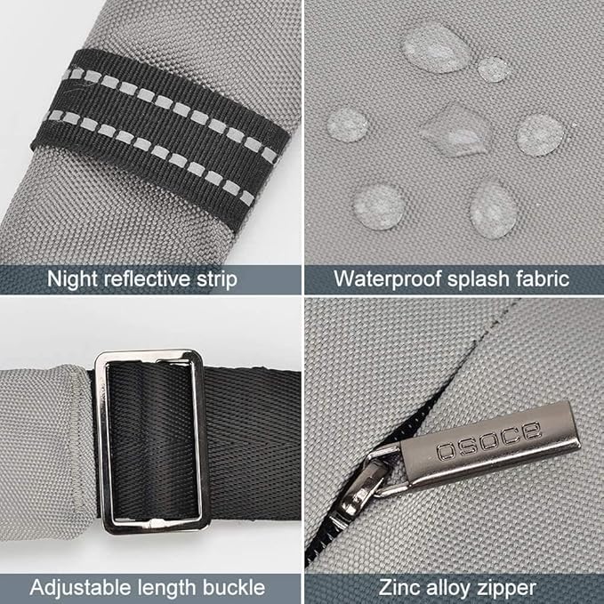 OSOCE Sling Bag for men, Anti Theft Crossbody bags for women | Water Resistant