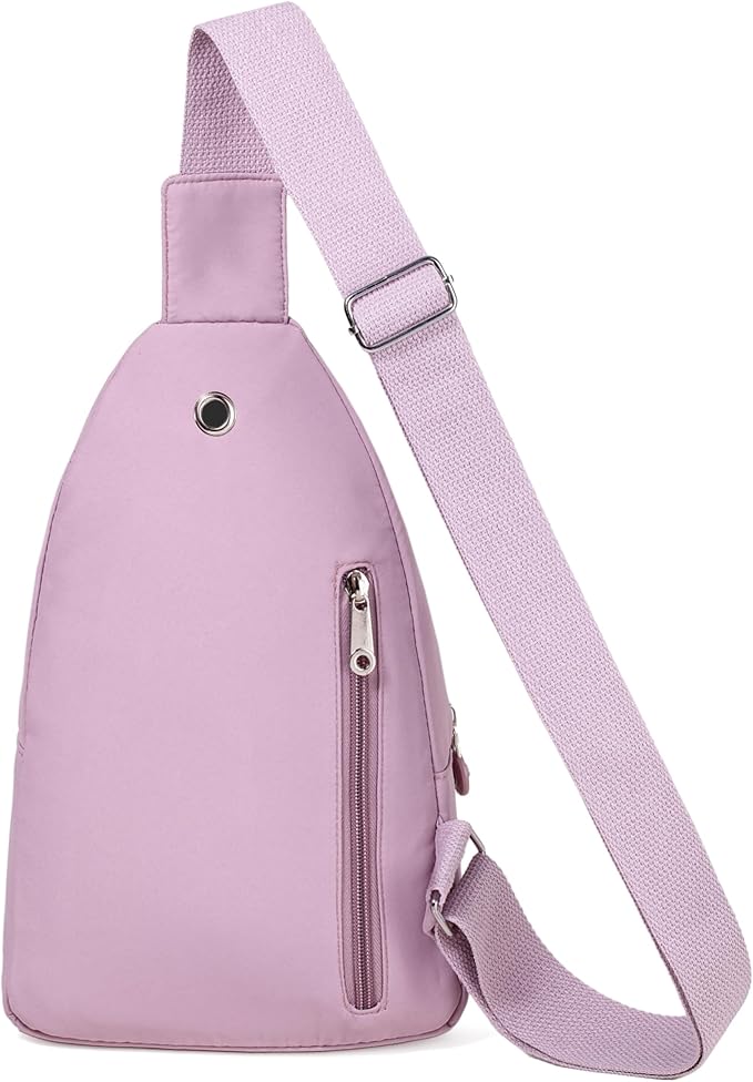 Banelu Small Sling Backpack Crossbody Bags for Women, Small Sling Bag Cross Body Bag Fanny Packs Crossbody Purses - Lilac