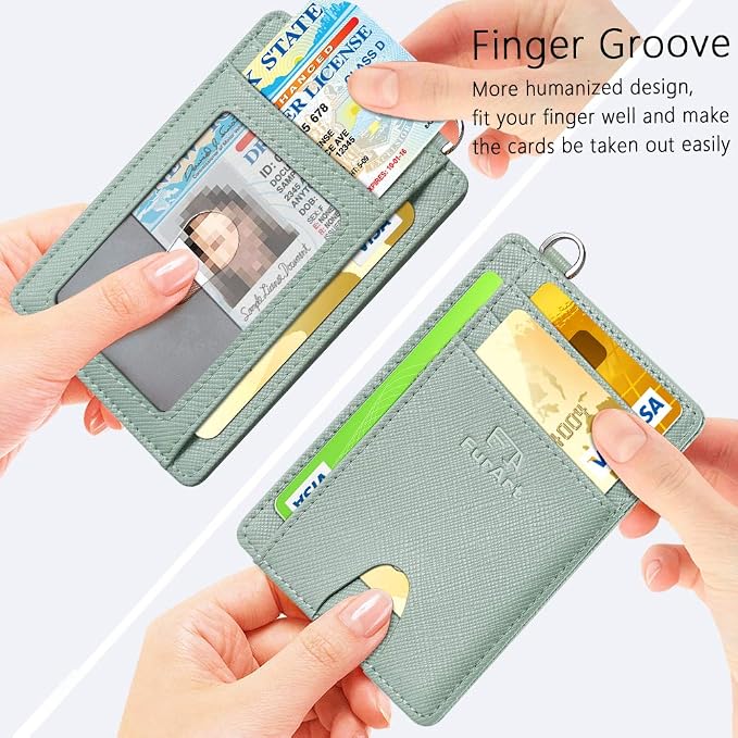 FurArt Slim Minimalist Wallet, Front Pocket Wallets, RFID Blocking, Credit Card Holder for Men