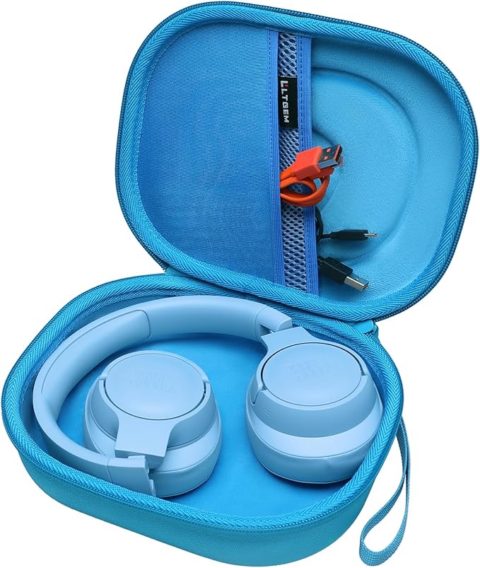 LTGEM Case Compatible with JBL Junior 320BT / Junior 320 / Tune 770NC / 510BT / 720BT / 520BT / 520C / 670NC, for JBL Live 770NC / 670NC / 680NC / 780NC Headphones, Sky Blue