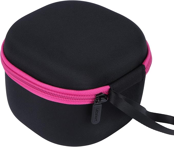 Lebakort Storage Case Compatible with Walkers Razor Slim/PROHEAR 066 030 Electronic Shooting Earmuff Hearing Protection Muff (Black + Pink Case)