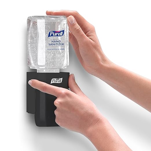 PURELL ES1 Hand Sanitizer Dispenser Starter Kit, Push-Style Dispenser with PURELL Advanced Hand Sanitizer Gel, 450 mL Refill (Pack of 1) - 4424-D6
