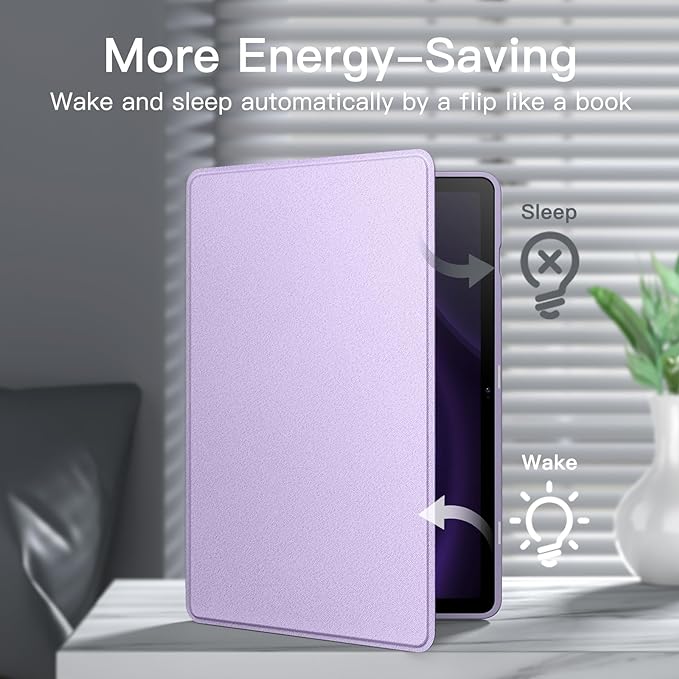 JETech Case for Samsung Galaxy Tab S10 Lite / S10 FE / S9 FE 10.9-Inch with S Pen Holder, Slim Folio Stand Protective Tablet Cover, Multi-Angle Viewing (Lavender)