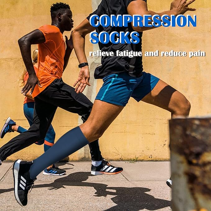 Aoliks Compression Socks for Women & Men 4 Pairs, Best Support for Nurses Running Travel