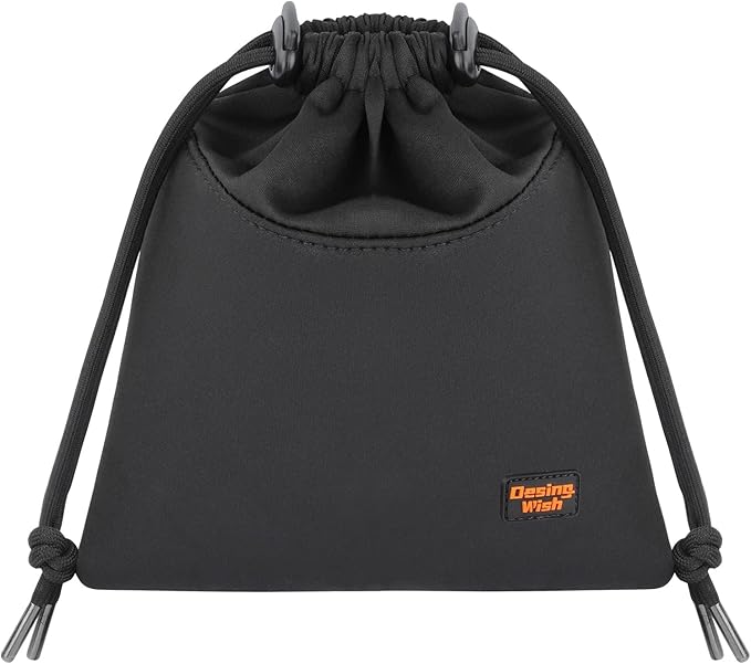 Lightweight Headphone Storage Bag, Portable Headset Carrying Pouch Headphone Case Bag Soft Travel Pouch for Over-Ear Headphones/Gaming Headsets/Neckband Earbuds (Small Black)