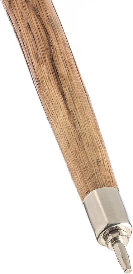 SE Survivor Series 55" Hand-Carved Grizzly Bear Hiking Stick - Durable Pine Wood, Weatherproof, Rope-Wrapped Handle, Steel Spike, Removable Rubber Tip for Trekking & Walking