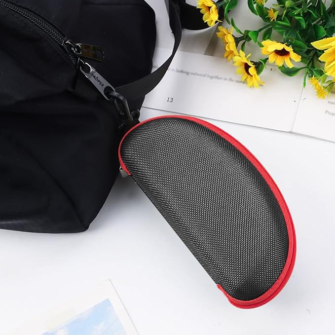 3pcs Zipper Hard Shell Sunglasses Case and Eyeglasses Case Portable Travel Glasses Case with Plastic Hook