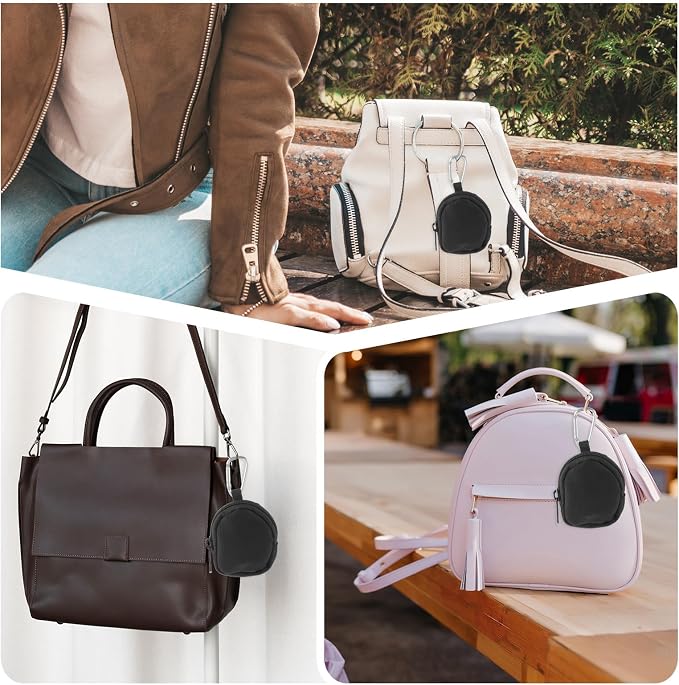 Nogeqi Ring Holder Keychain,Travel Ring Holder,Jewelry Holders for Sports Bag,Nylon Travel Jewelry Bag for Anti-Lost Keys