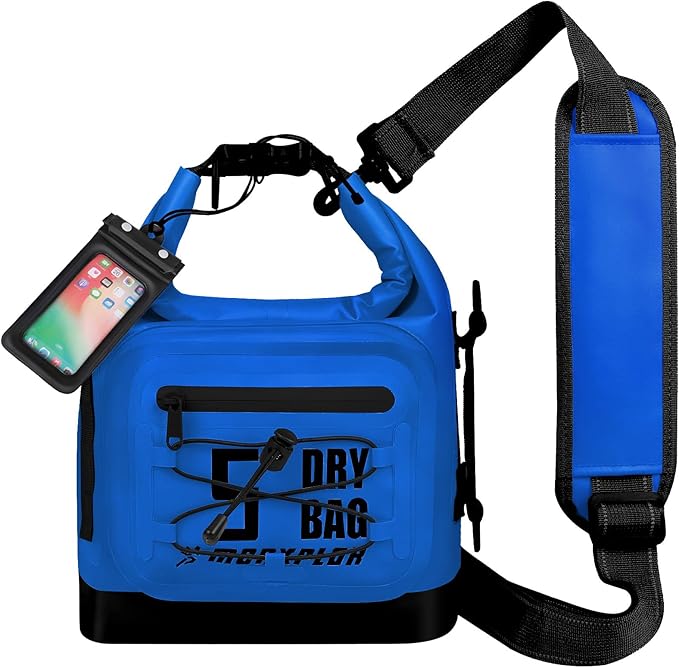 MORXPLOR Dry Bag Waterproof,5L/10L/20L/30L/40L/55L Roll Top Dry Bag Backpack with WaterProof Phone Case for Swim,Kayak