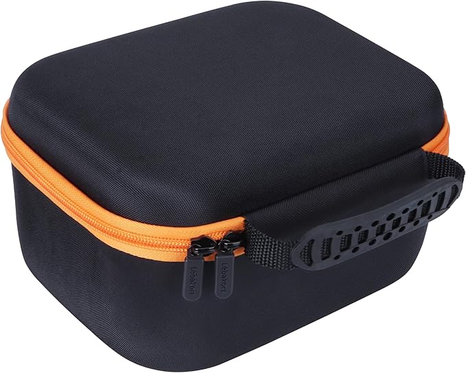 Lebakort Storage Case Compatible with Walkers Razor Slim/Howard Leight Honeywell Impact Sport/PROHEAR 066 030 Electronic Shooting Earmuffs Hearing Protection Muffs (Black + Orange Case)