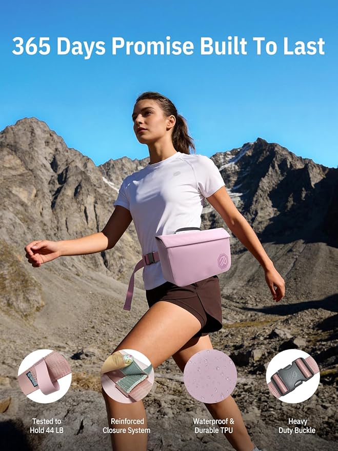 niphean IPX7 Waterproof Fanny Pack with Magnetic One-Hand Closure, Durable Waterproof Dry Bag, for Kayaking, Paddle Boarding, Beach Cruise Essentials, 2.5L Phone Pouch Dry Bags for Men Women